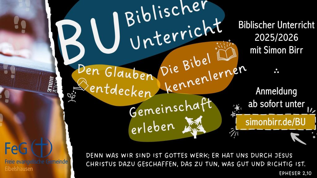 Anmeldung zum Biblischen Unterricht